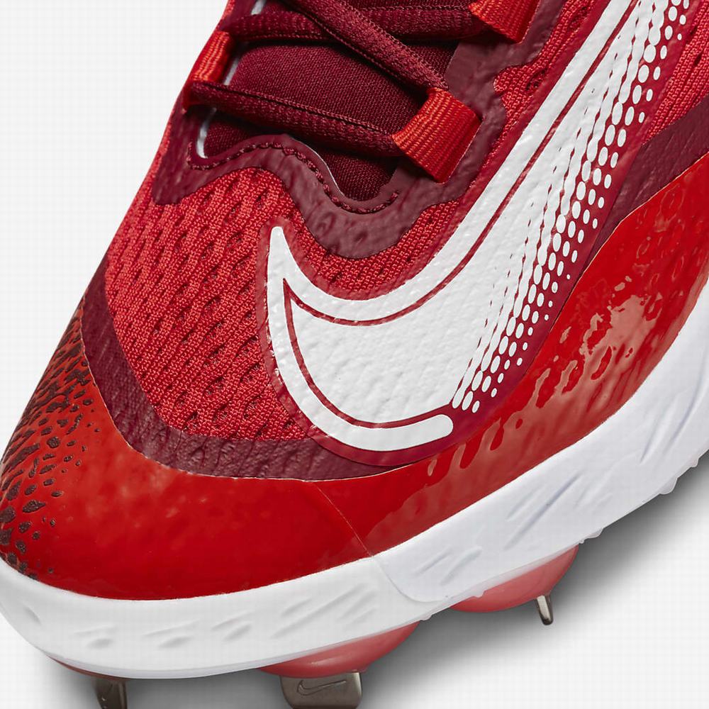 Nike Alpha Huarache Elite 4 Low Férfi Baseball Cipő Piros Fehér | NI7250-B14