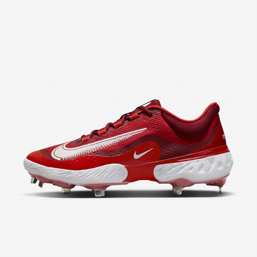 Nike Alpha Huarache Elite 4 Low Férfi Baseball Cipő Piros Fehér | NI7250-B14