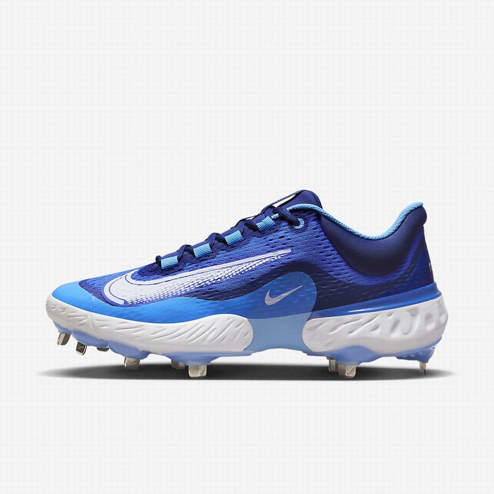 Nike Alpha Huarache Elite 4 Low Férfi Baseball Cipő Királykék Kék Fehér | NI8012-N12