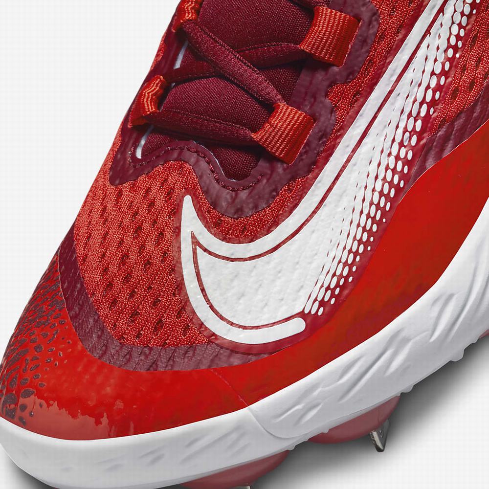 Nike Alpha Huarache Elite 4 Mid Férfi Baseball Cipő Piros Fehér | NI0517-Q13