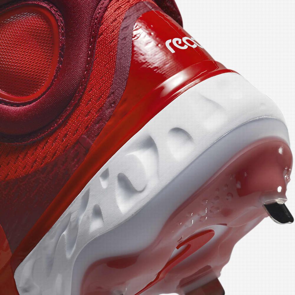 Nike Alpha Huarache Elite 4 Mid Férfi Baseball Cipő Piros Fehér | NI0517-Q13