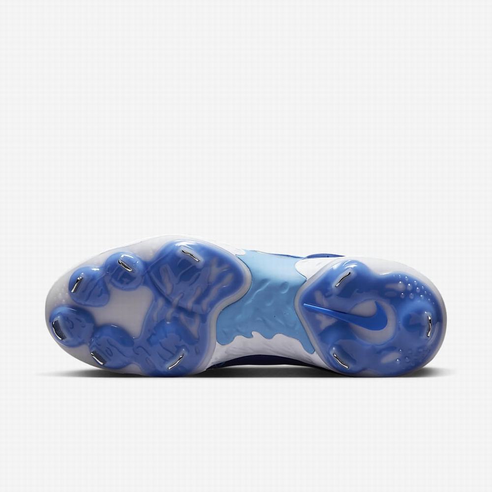 Nike Alpha Huarache Elite 4 Mid Férfi Baseball Cipő Királykék Kék Fehér | NI0685-W38