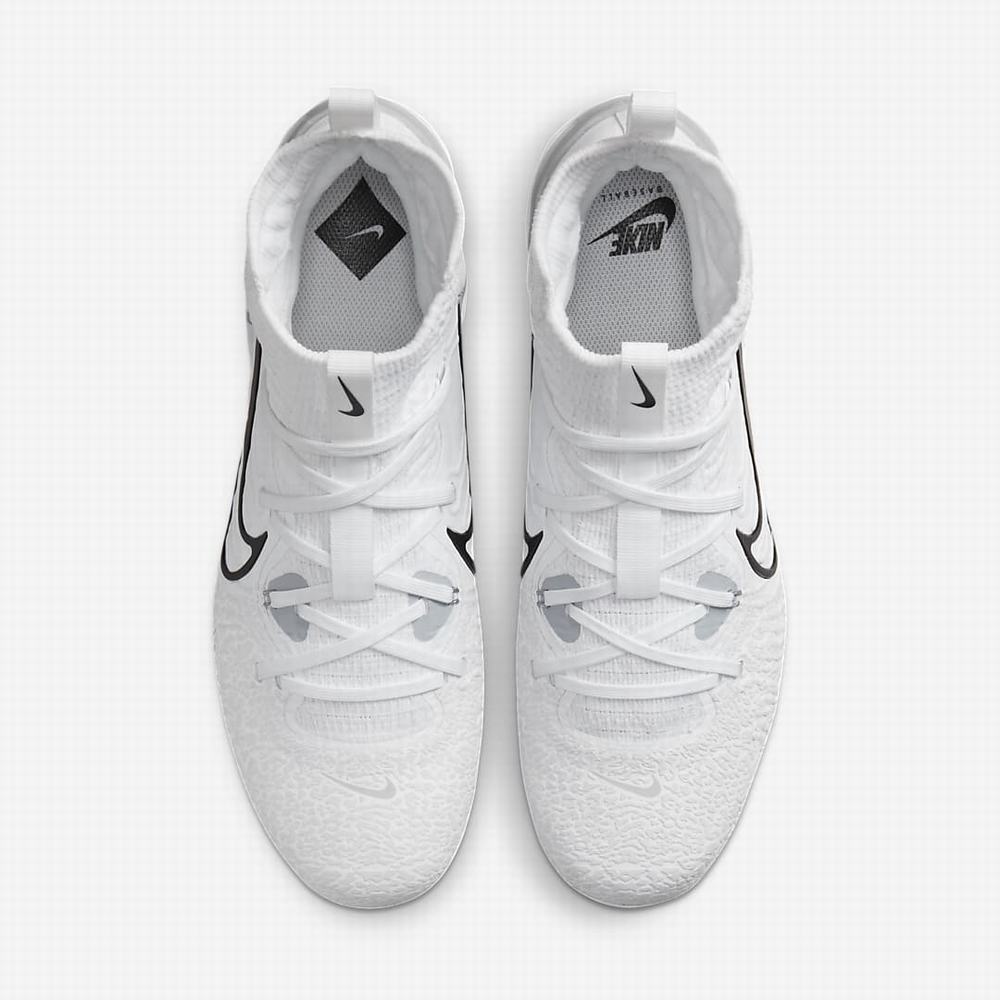 Nike Alpha Huarache NXT Férfi Baseball Cipő Fehér Szürke Platina Fekete | NI8325-V07