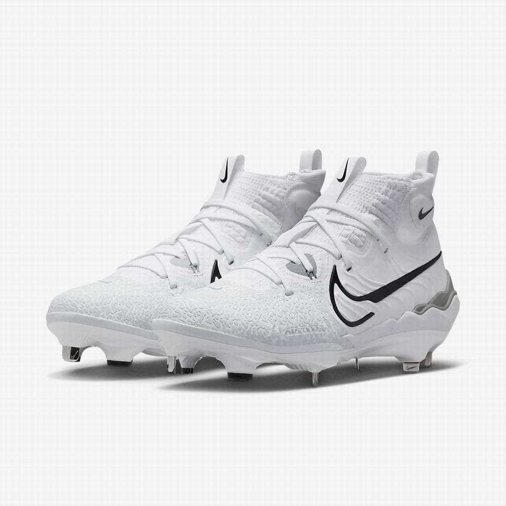 Nike Alpha Huarache NXT Férfi Baseball Cipő Fehér Szürke Platina Fekete | NI8325-V07