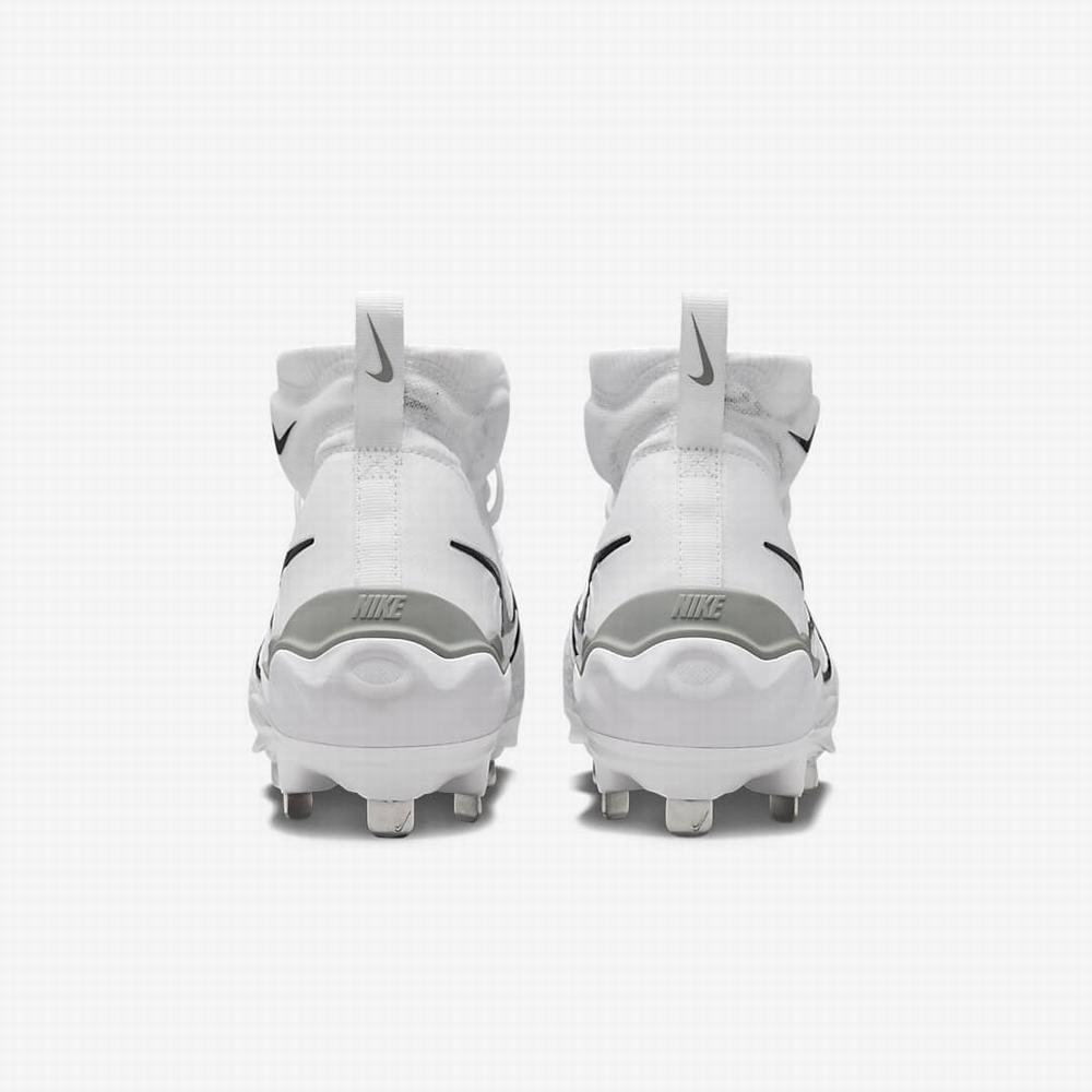 Nike Alpha Huarache NXT Férfi Baseball Cipő Fehér Szürke Platina Fekete | NI8325-V07
