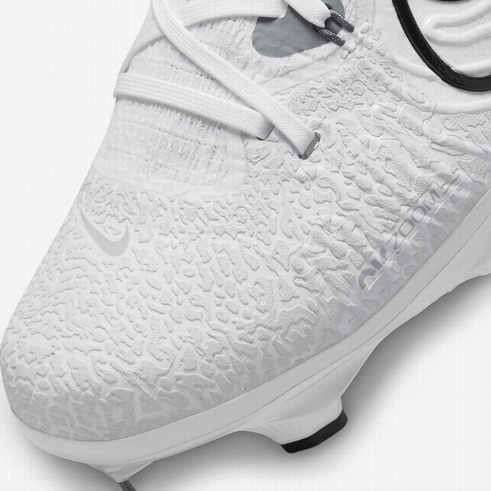 Nike Alpha Huarache NXT Férfi Baseball Cipő Fehér Szürke Platina Fekete | NI8325-V07