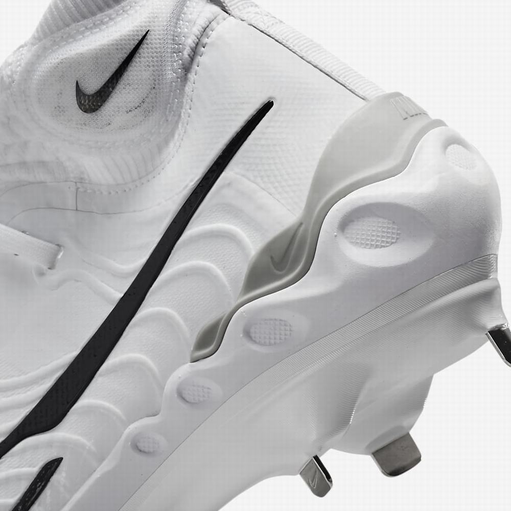 Nike Alpha Huarache NXT Férfi Baseball Cipő Fehér Szürke Platina Fekete | NI8325-V07