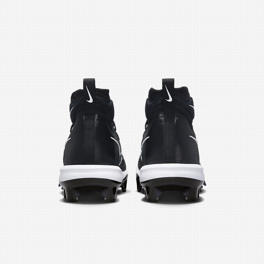 Nike Alpha Huarache NXT MCS Férfi Baseball Cipő Fekete Sötétszürke Világos Szürke Fehér | NI1425-S34
