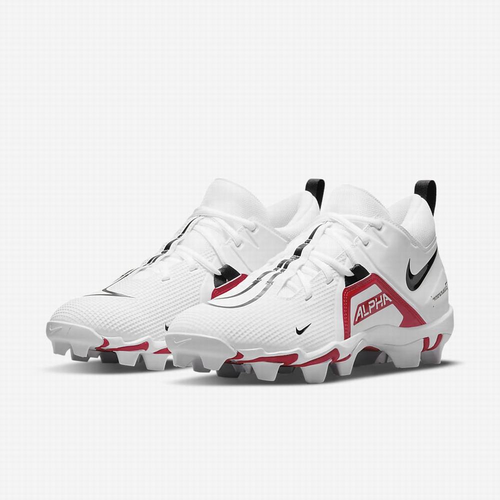 Nike Alpha Menace 3 Shark Férfi Focicipő Fehér Piros Fekete | NI5801-U14