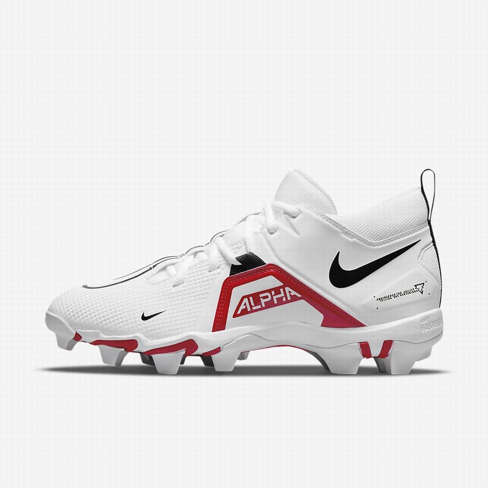 Nike Alpha Menace 3 Shark Férfi Focicipő Fehér Piros Fekete | NI5801-U14