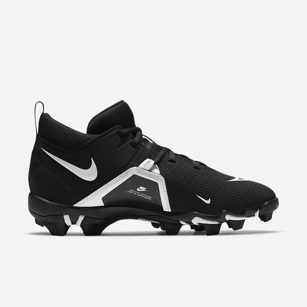 Nike Alpha Menace 3 Shark (Wide) Férfi Focicipő Fekete Fehér | NI7430-F78