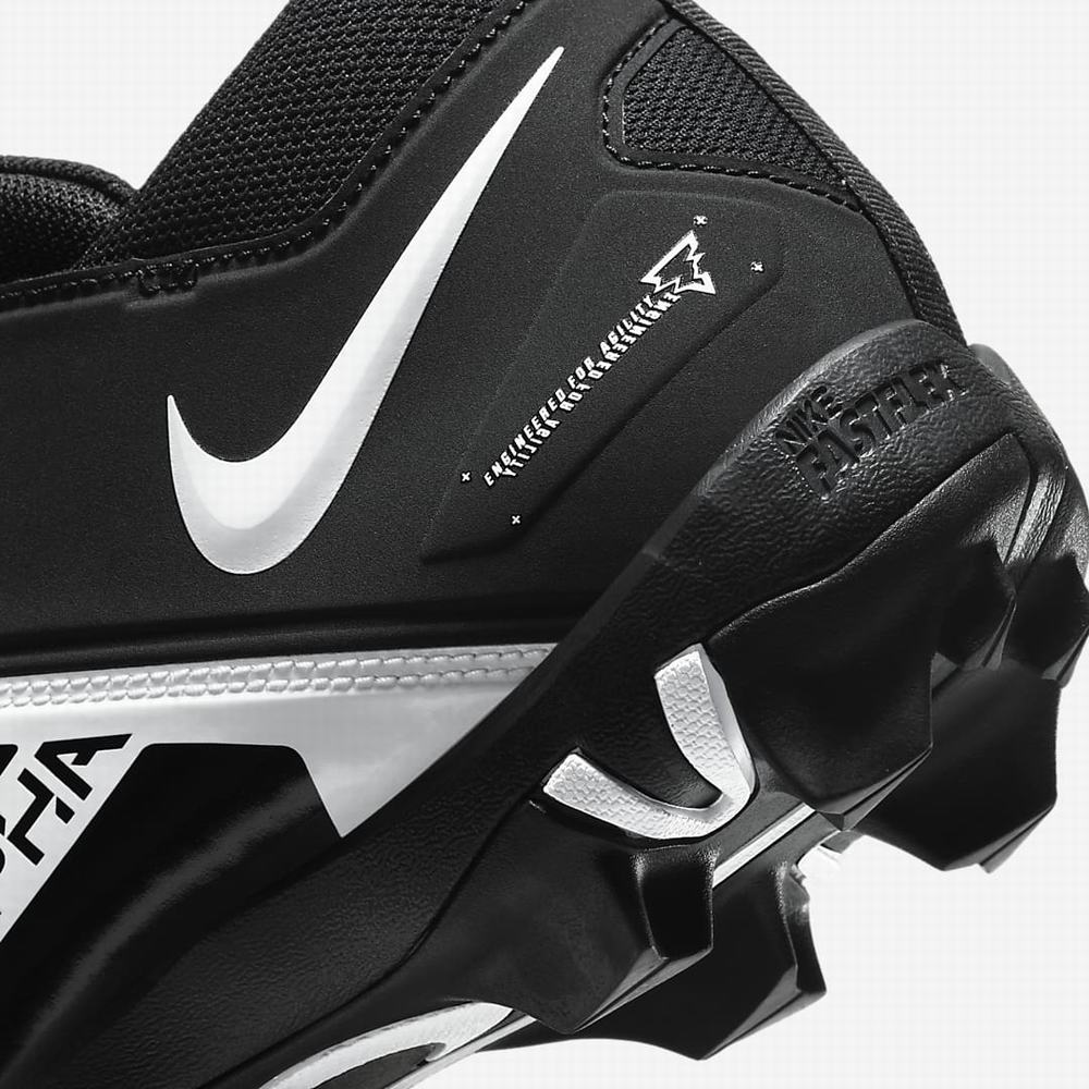 Nike Alpha Menace 3 Shark (Wide) Férfi Focicipő Fekete Fehér | NI7430-F78