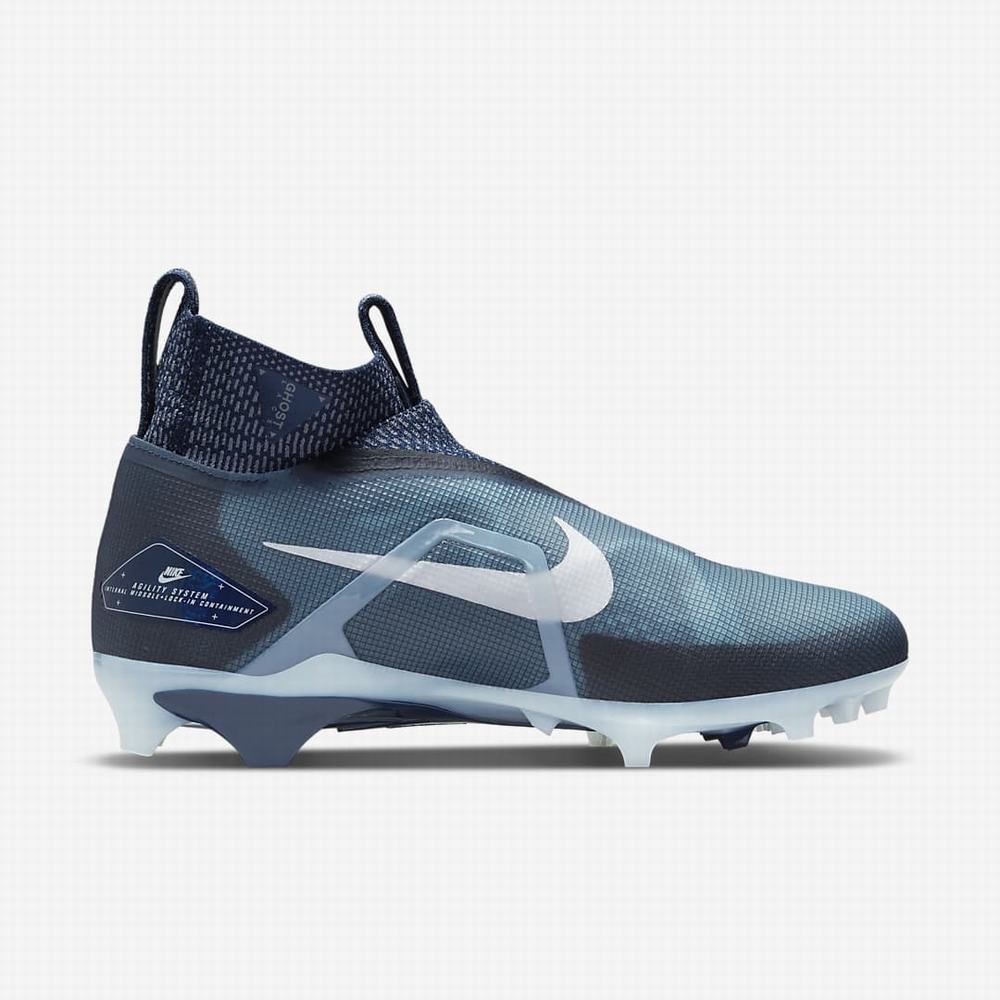Nike Alpha Menace Elite 3 Férfi Focicipő Sötétkék Kék Sötétkék Fehér | NI8345-Z36