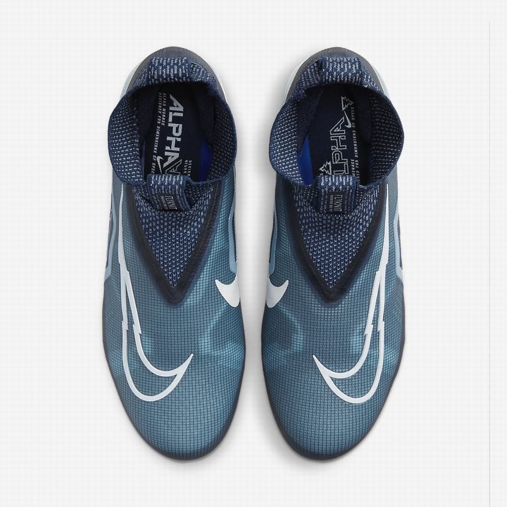 Nike Alpha Menace Elite 3 Férfi Focicipő Sötétkék Kék Sötétkék Fehér | NI8345-Z36