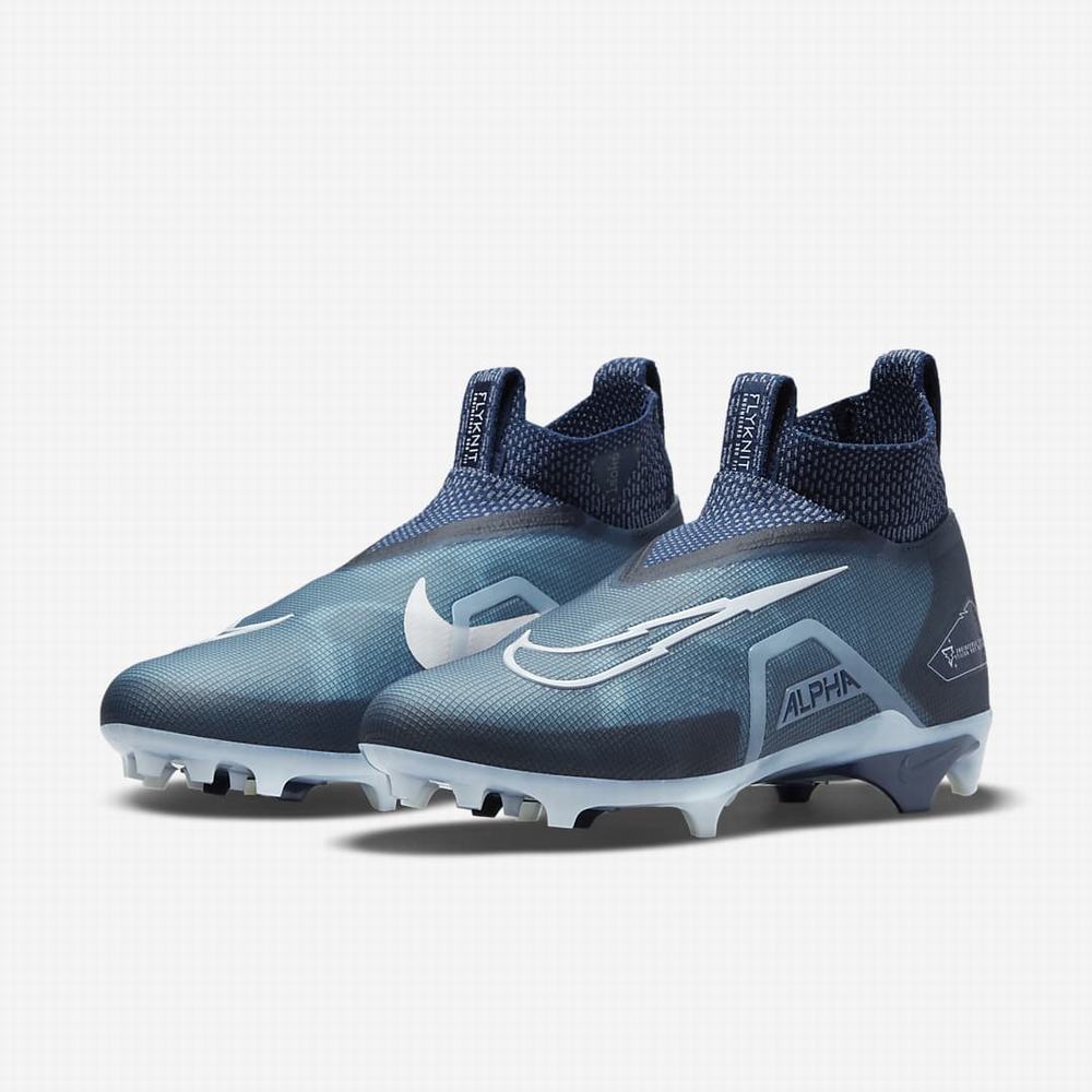 Nike Alpha Menace Elite 3 Férfi Focicipő Sötétkék Kék Sötétkék Fehér | NI8345-Z36