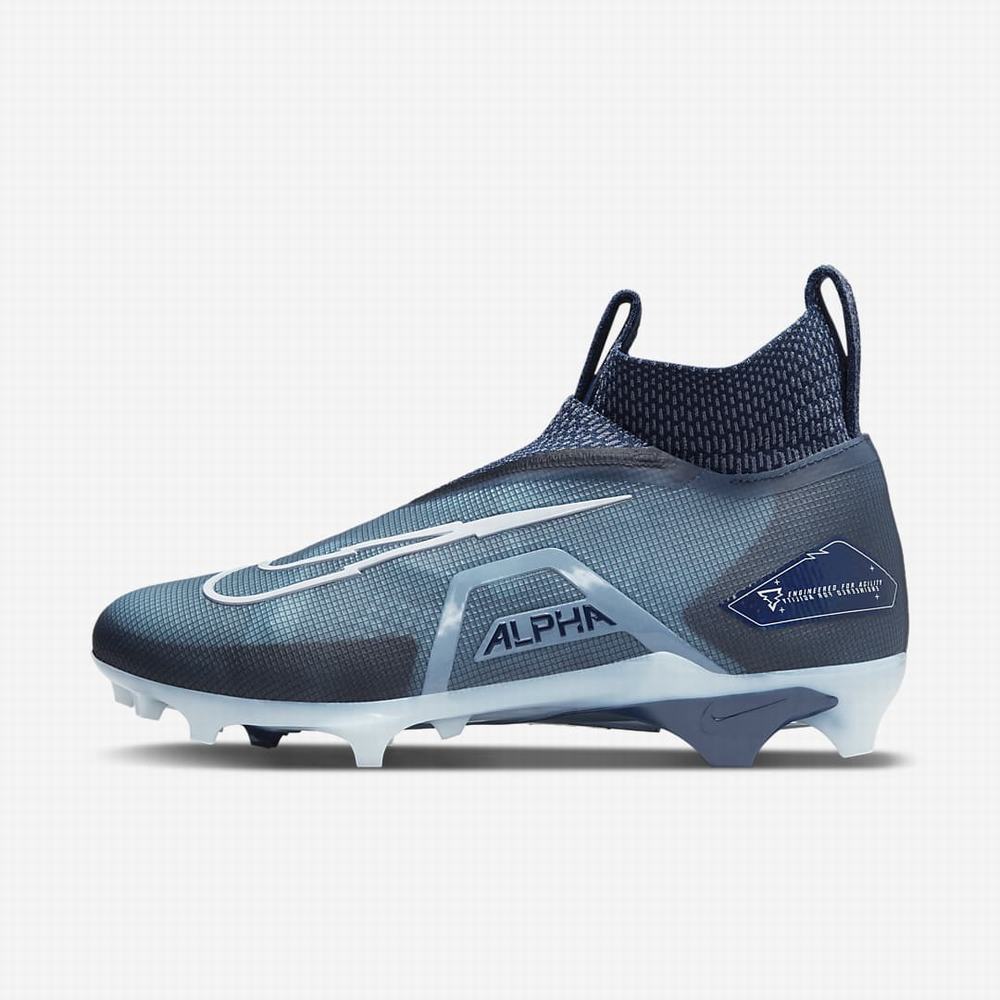 Nike Alpha Menace Elite 3 Férfi Focicipő Sötétkék Kék Sötétkék Fehér | NI8345-Z36