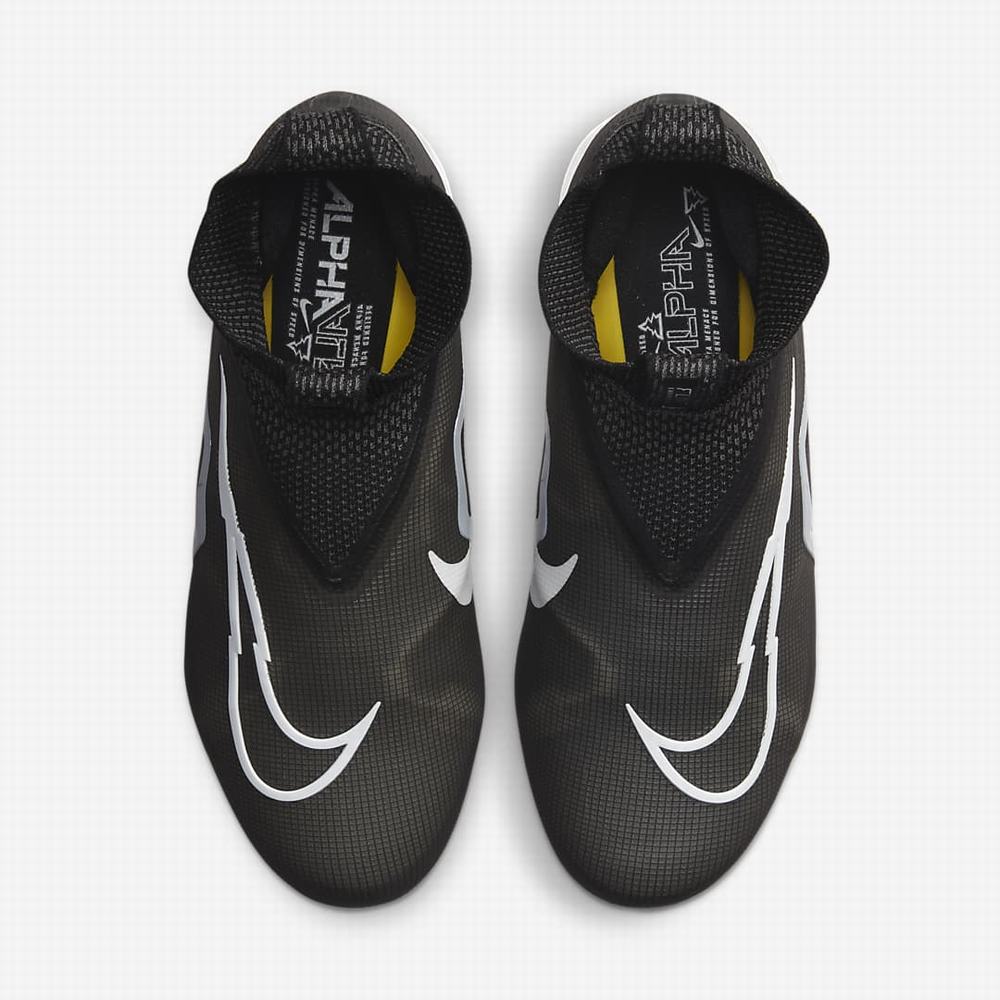 Nike Alpha Menace Elite 3 Férfi Focicipő Fekete Szürke Sárga Fehér | NI9805-B52