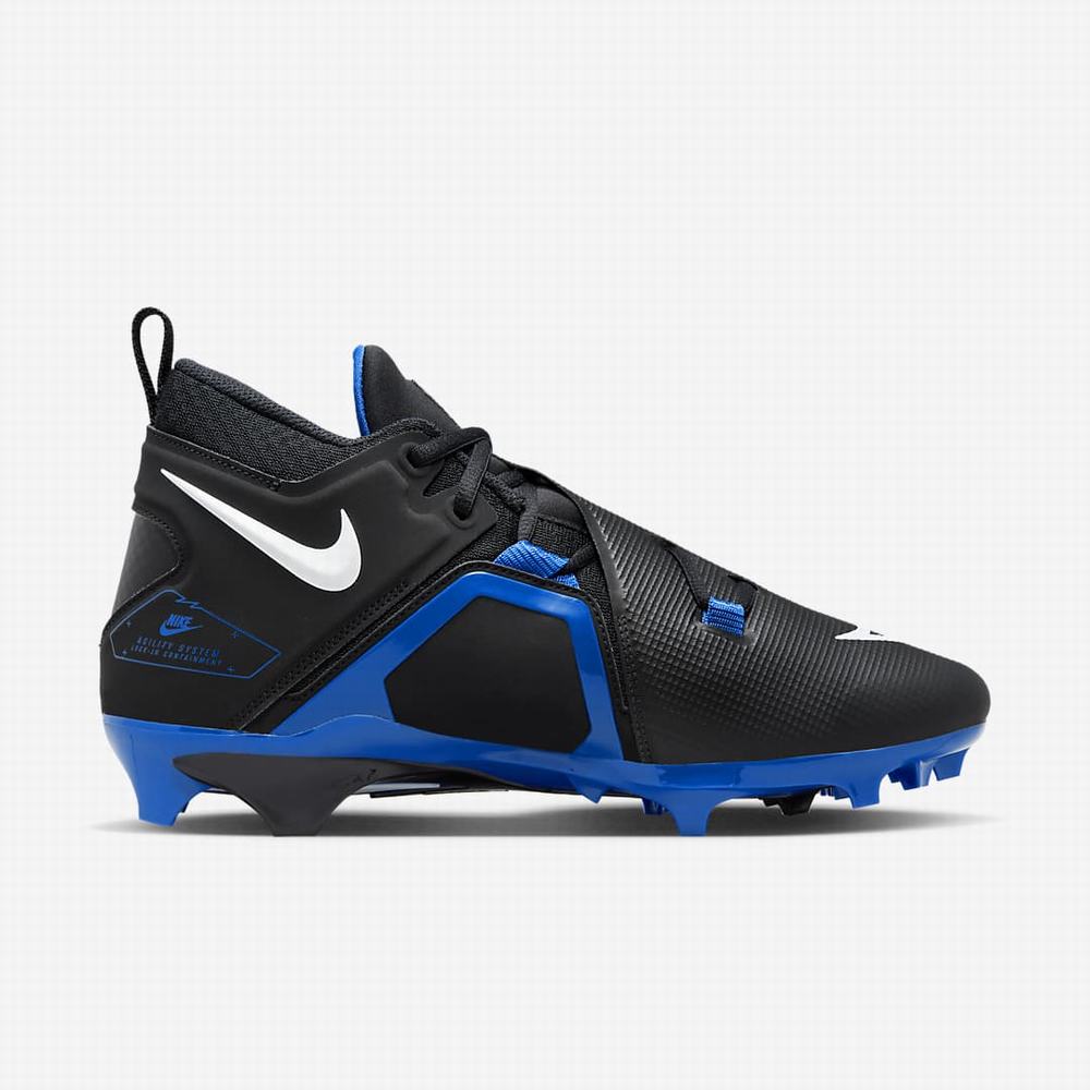 Nike Alpha Menace Pro 3 Férfi Focicipő Fekete Királykék Fehér | NI7162-R58