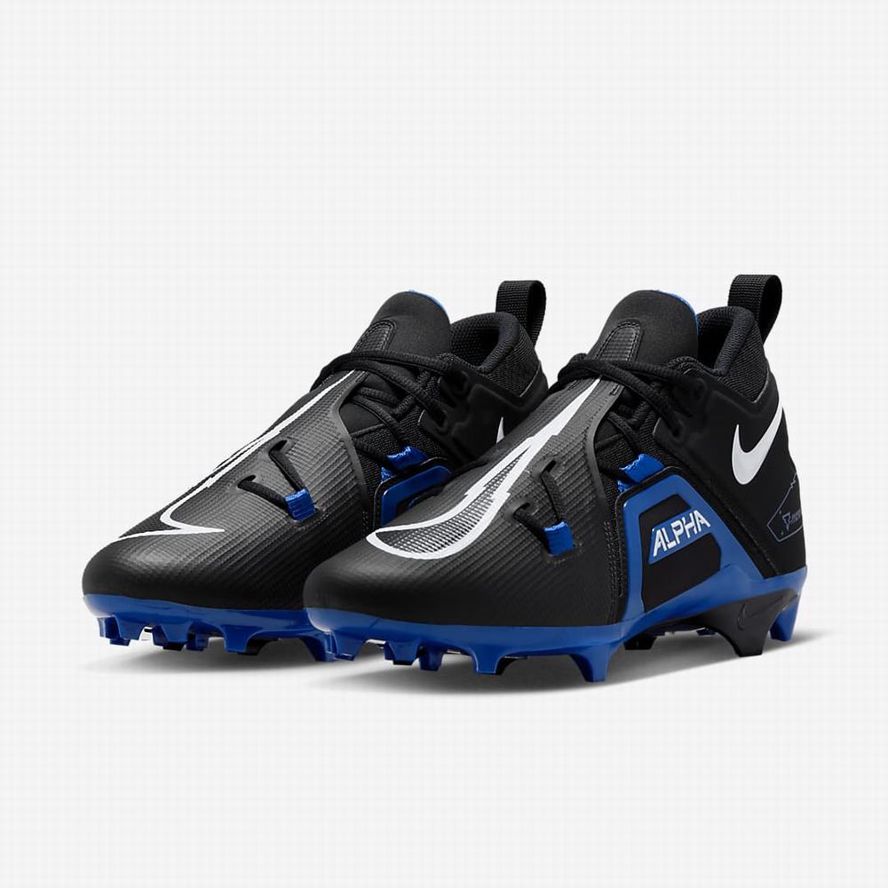 Nike Alpha Menace Pro 3 Férfi Focicipő Fekete Királykék Fehér | NI7162-R58