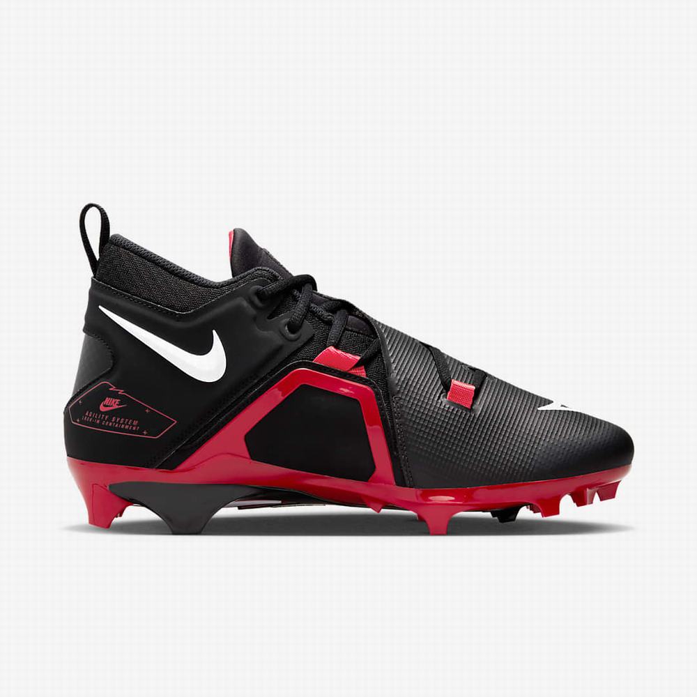 Nike Alpha Menace Pro 3 Férfi Focicipő Fekete Piros Fehér | NI9314-E35