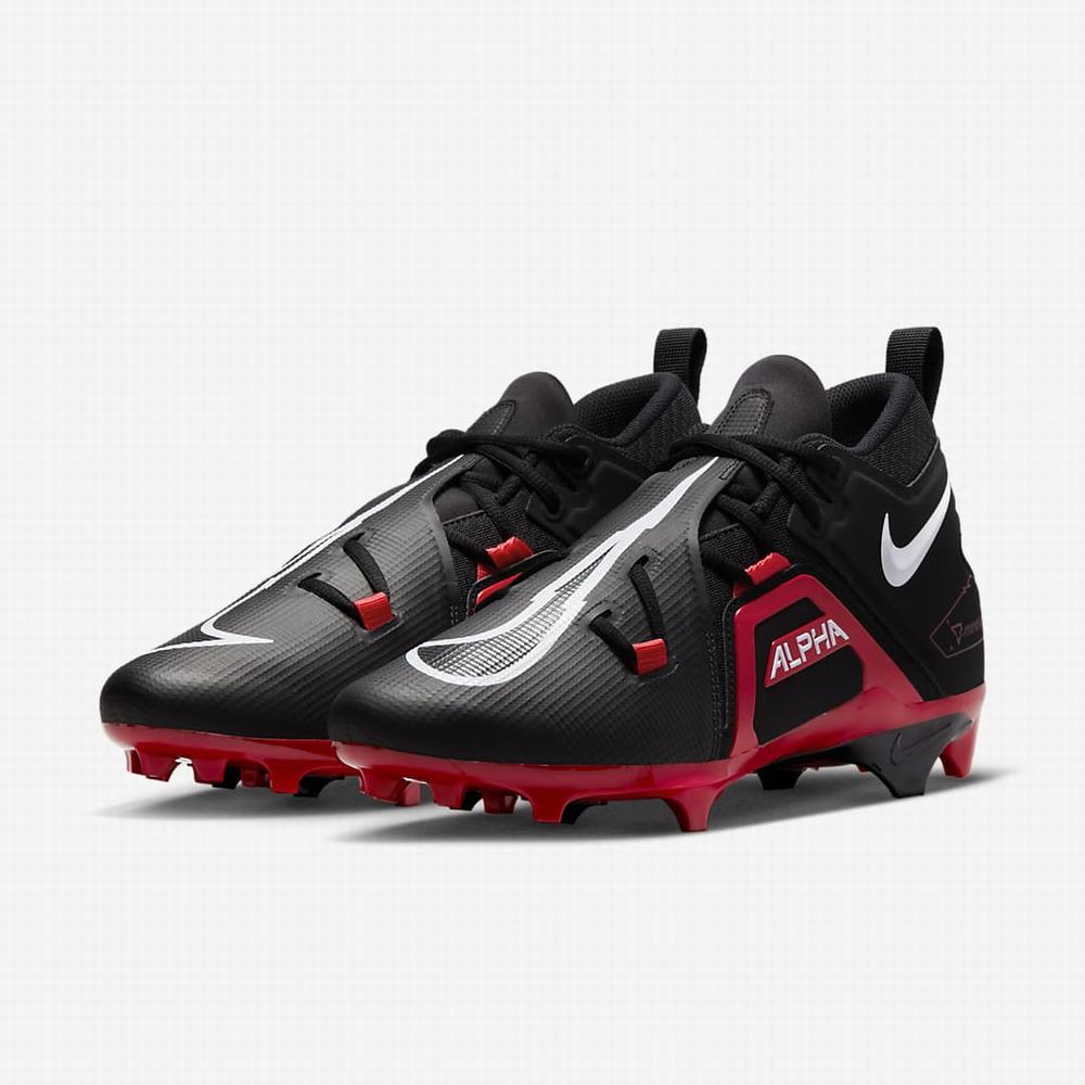 Nike Alpha Menace Pro 3 Férfi Focicipő Fekete Piros Fehér | NI9314-E35