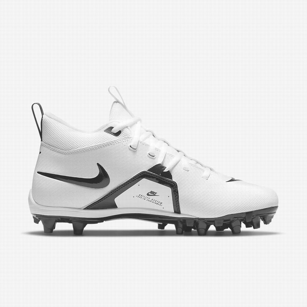 Nike Alpha Menace Varsity 3 Férfi Focicipő Fehér Fekete | NI8715-Z97