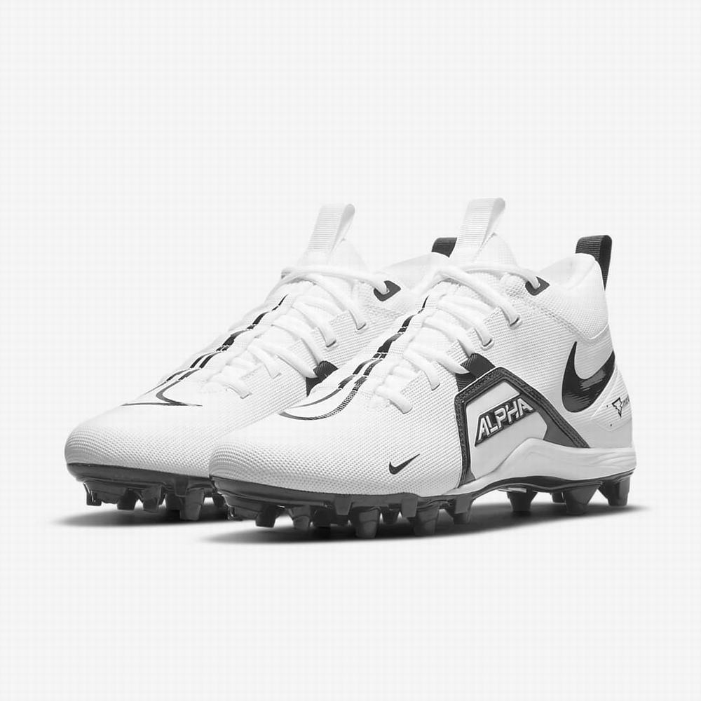 Nike Alpha Menace Varsity 3 Férfi Focicipő Fehér Fekete | NI8715-Z97