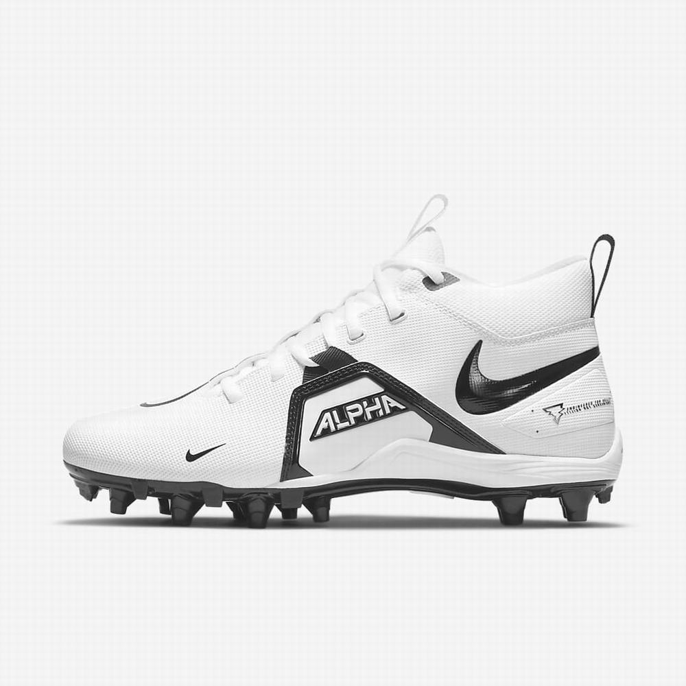 Nike Alpha Menace Varsity 3 Férfi Focicipő Fehér Fekete | NI8715-Z97