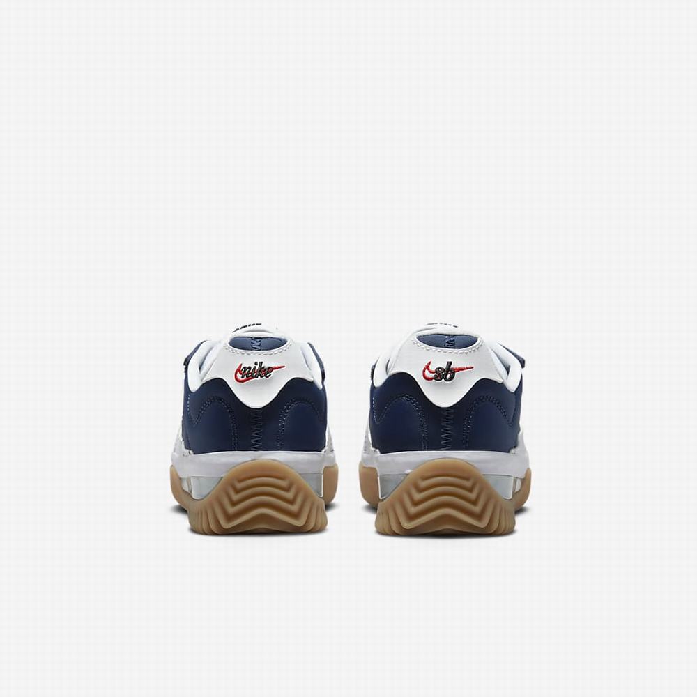 Nike BRSB Férfi Deszkás Cipő Sötétkék Piros Fehér | NI5867-K40