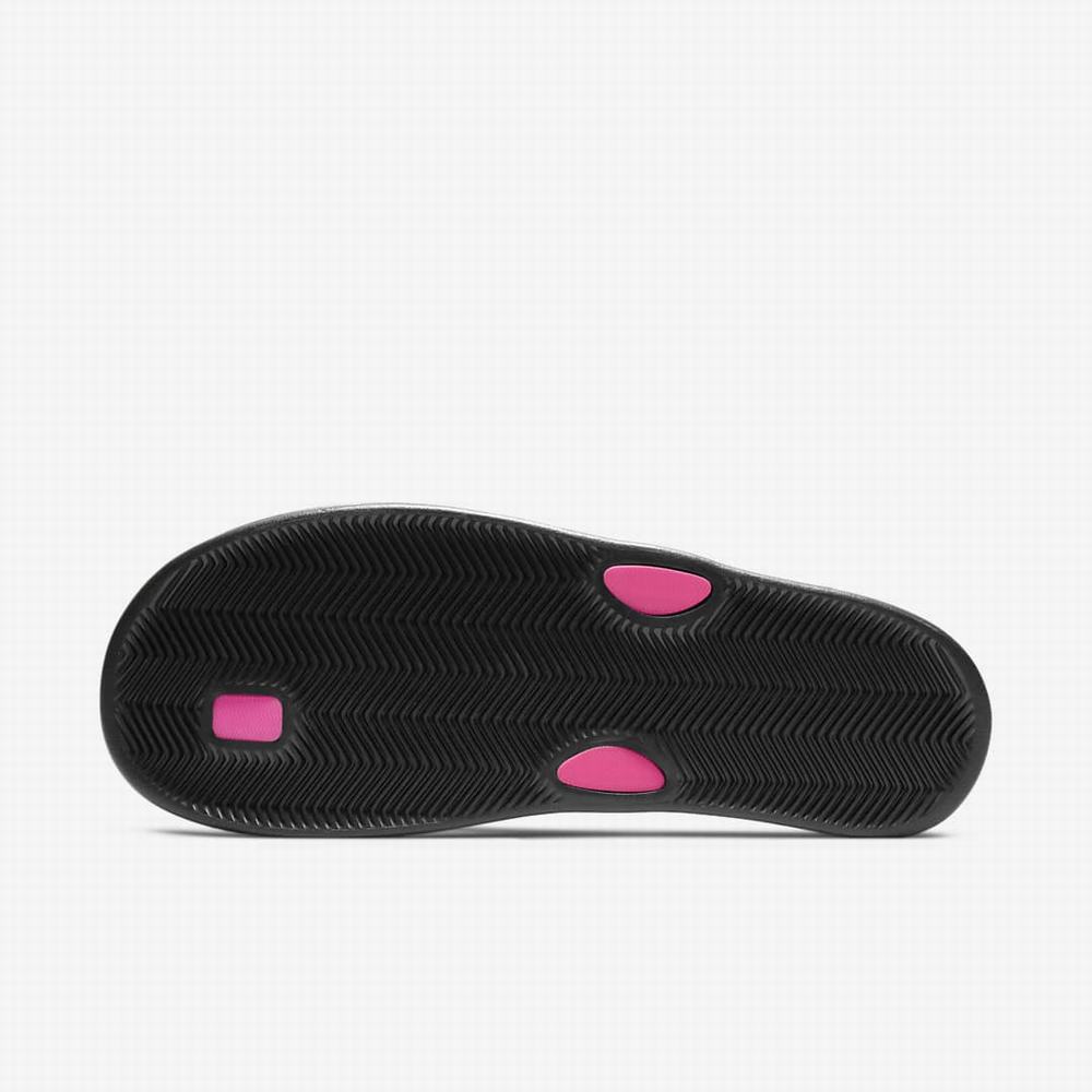 Nike Bella Kai Női Strandpapucs Fekete Rózsaszín | NI5689-R07