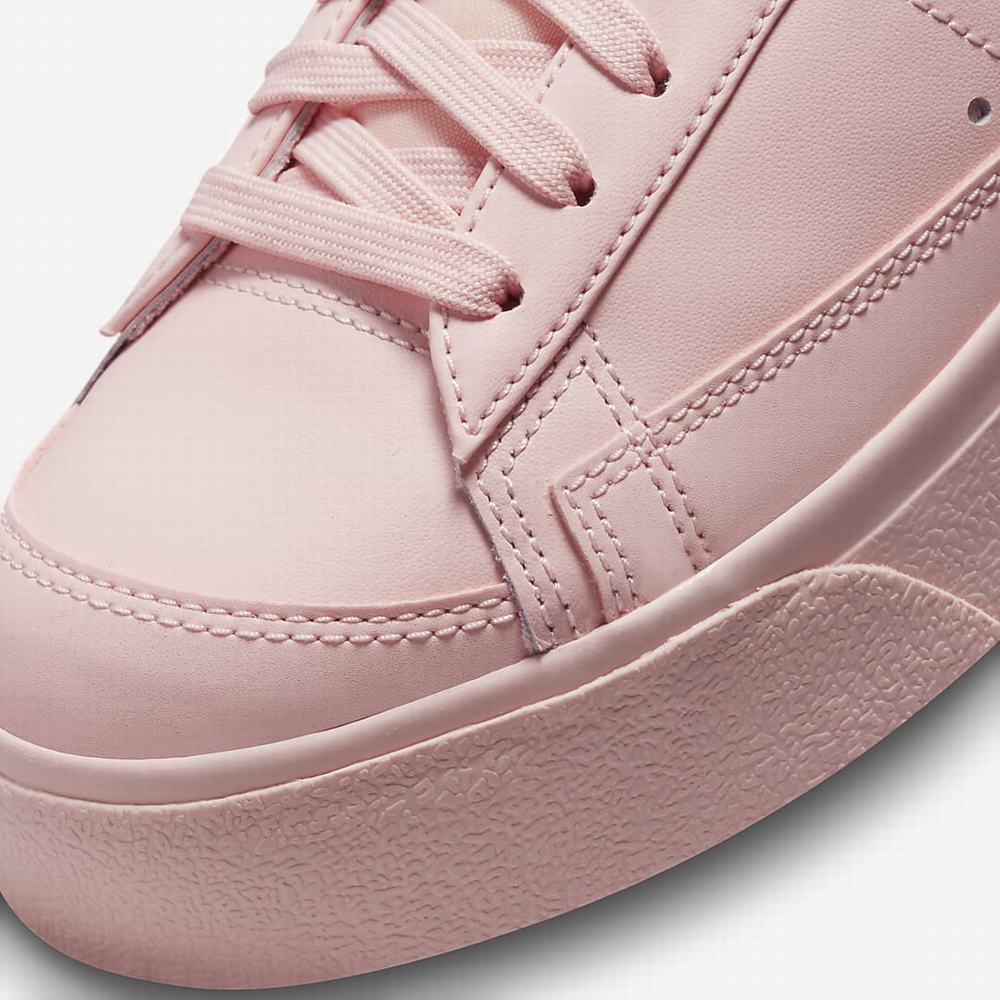 Nike Blazer Low Platform Női Utcai Cipő Rózsaszín Fekete Narancssárga | NI2093-K75