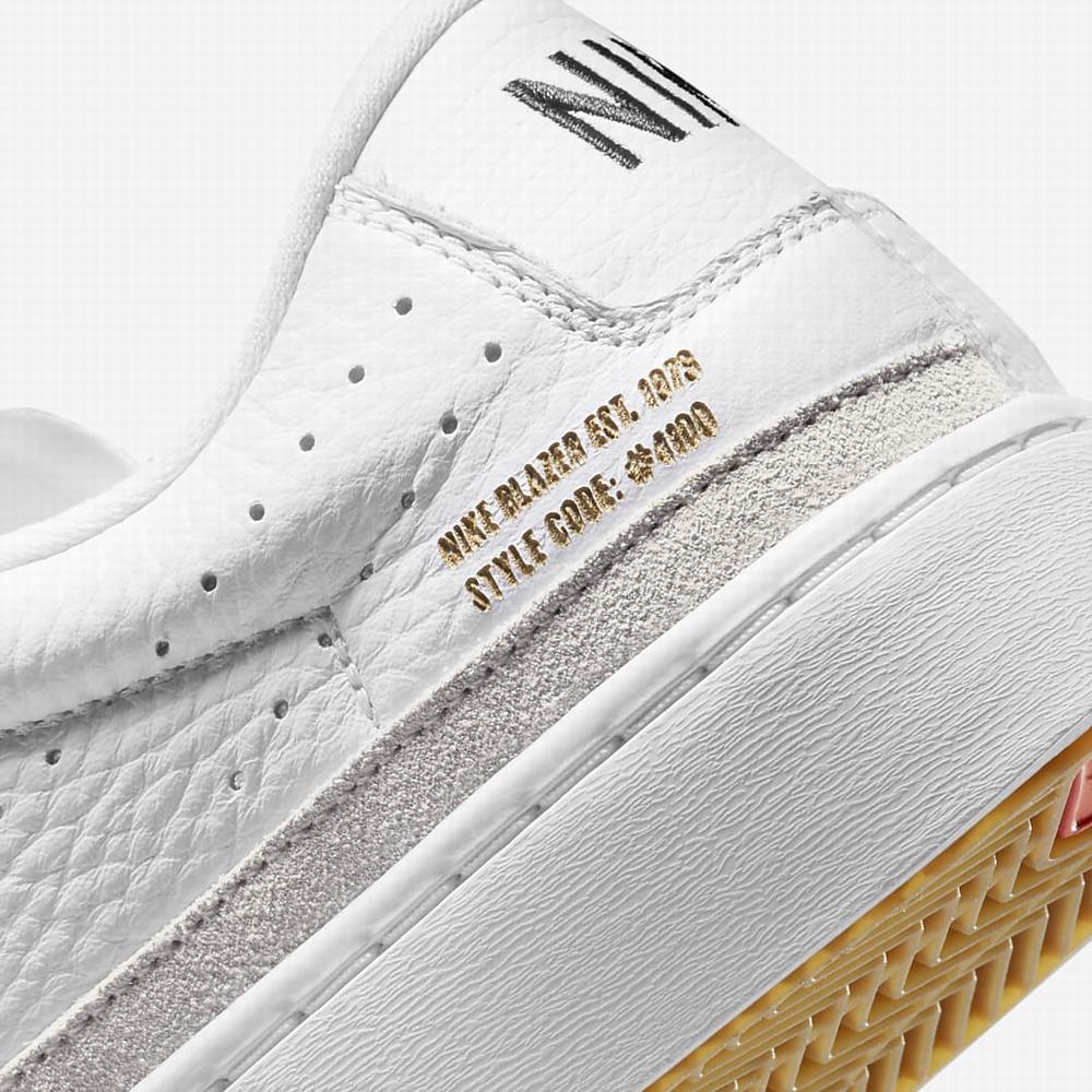 Nike Blazer Low X Férfi Utcai Cipő Fehér Világos Barna Fekete | NI9536-M50