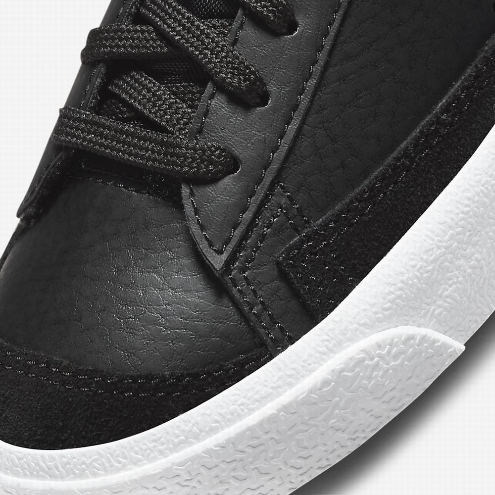 Nike Blazer Mid '77 Gyerek Utcai Cipő Fekete Fehér Narancssárga | NI1037-N63