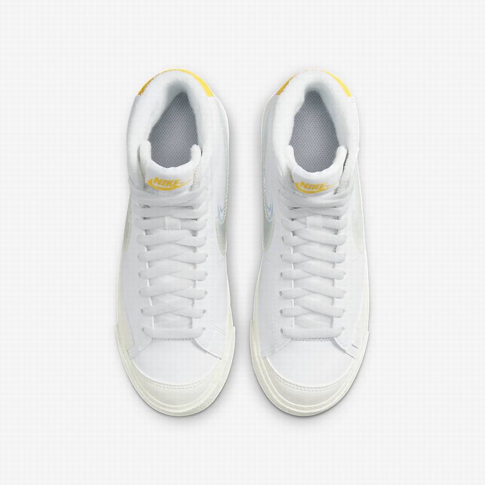 Nike Blazer Mid '77 Gyerek Utcai Cipő Fehér Királykék | NI1947-Y67