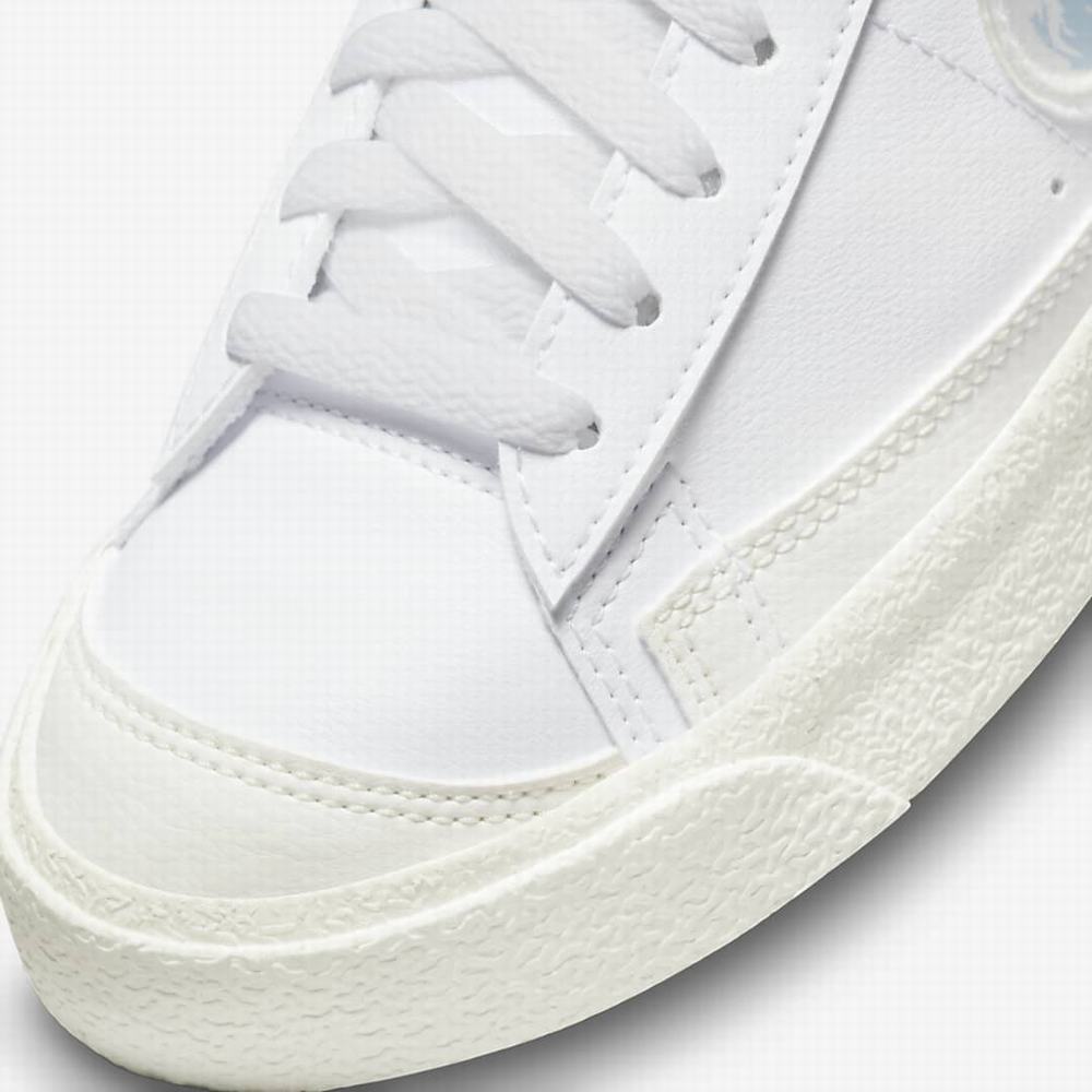 Nike Blazer Mid '77 Gyerek Utcai Cipő Fehér Királykék | NI1947-Y67