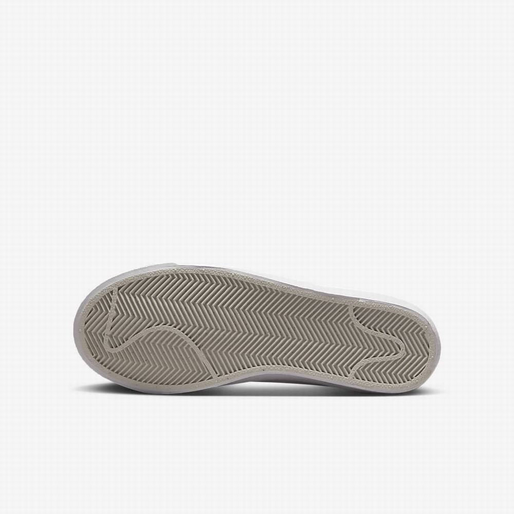 Nike Blazer Mid '77 Gyerek Utcai Cipő Platina Lila Kék Metal Titán | NI6248-M03