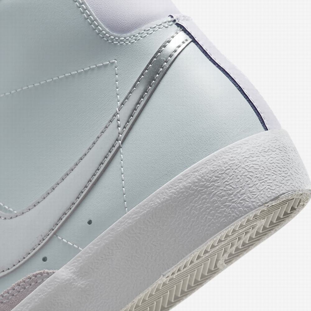 Nike Blazer Mid '77 Gyerek Utcai Cipő Platina Lila Kék Metal Titán | NI6248-M03