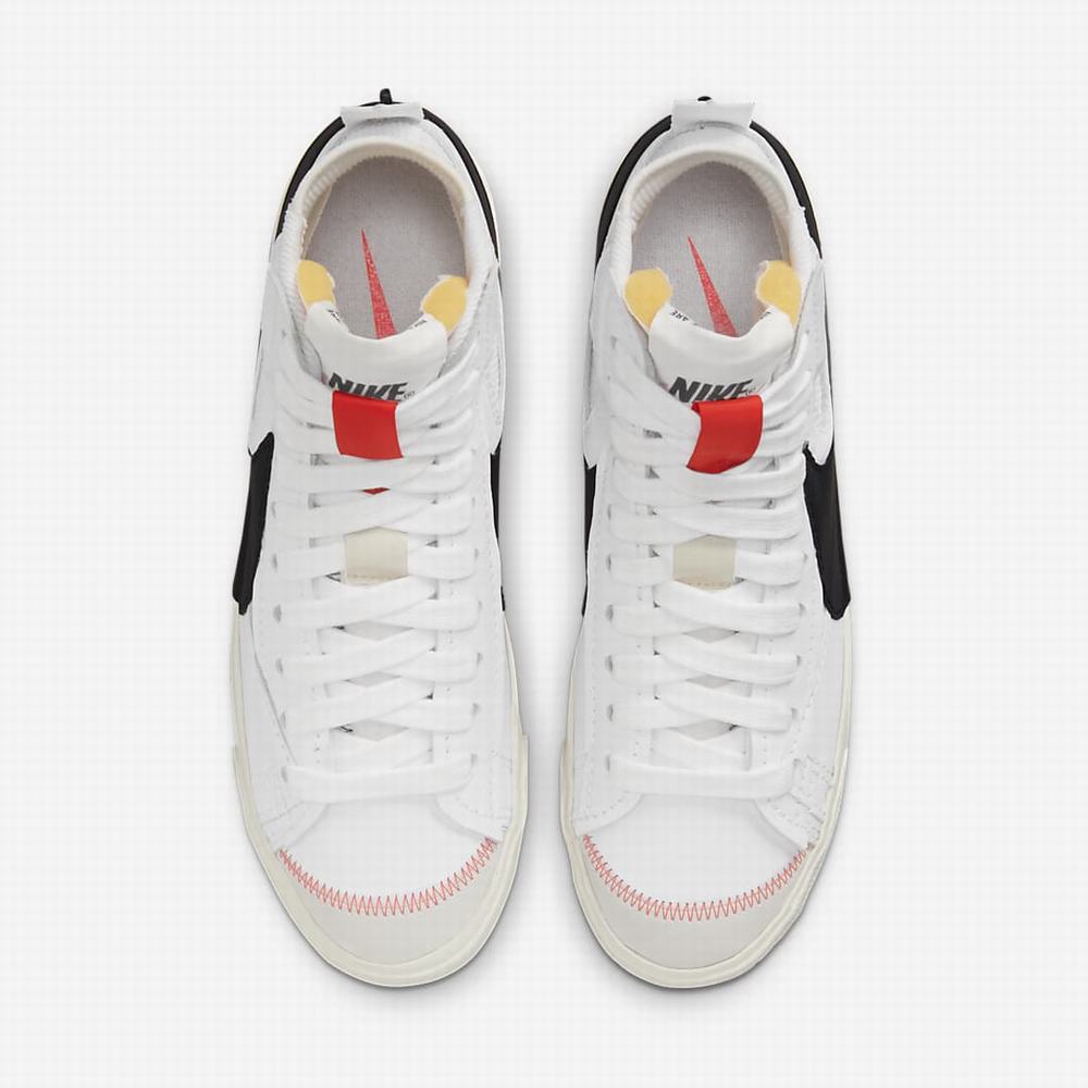 Nike Blazer Mid '77 Jumbo Férfi Utcai Cipő Fehér Fekete | NI0598-J80