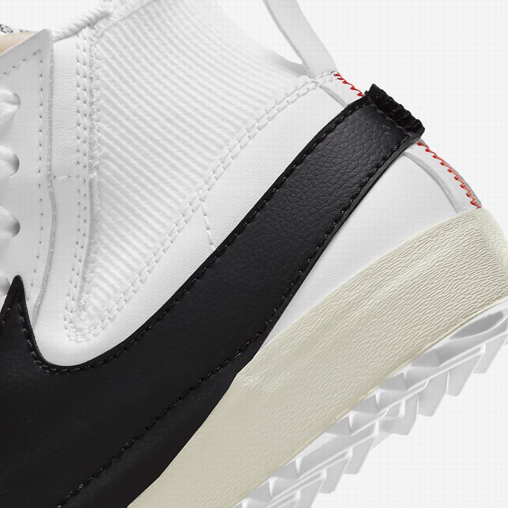 Nike Blazer Mid '77 Jumbo Férfi Utcai Cipő Fehér Fekete | NI0598-J80