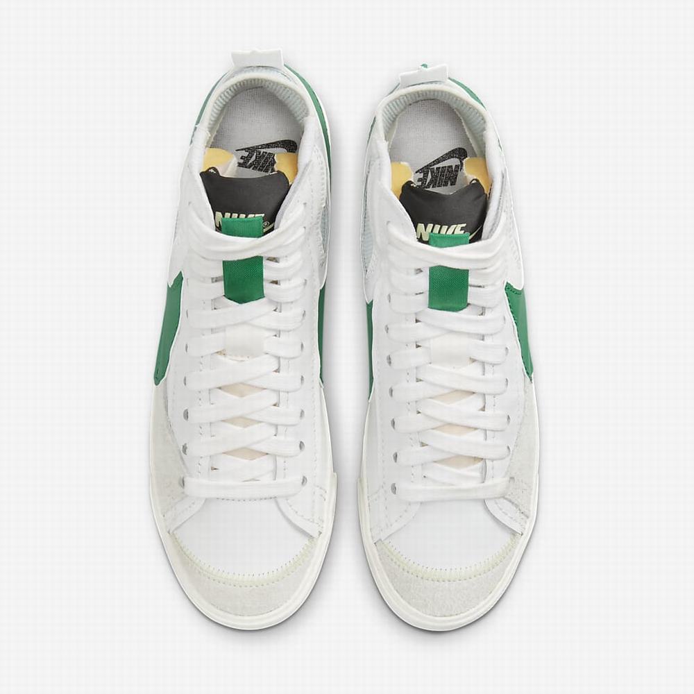 Nike Blazer Mid '77 Jumbo Férfi Utcai Cipő Fehér Zöld | NI2517-C40