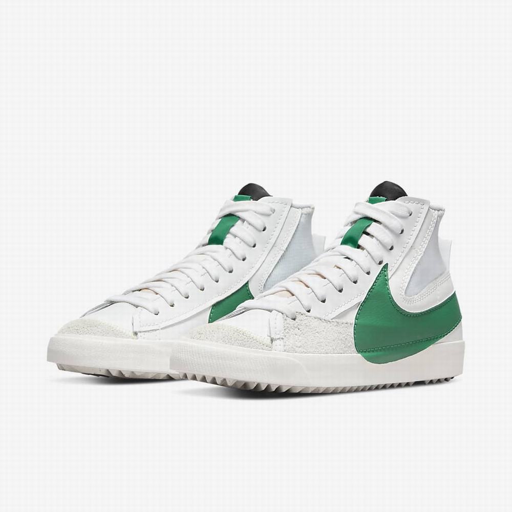 Nike Blazer Mid '77 Jumbo Férfi Utcai Cipő Fehér Zöld | NI2517-C40