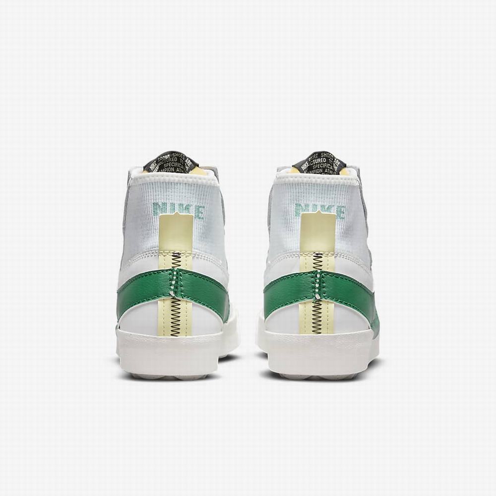 Nike Blazer Mid '77 Jumbo Férfi Utcai Cipő Fehér Zöld | NI2517-C40