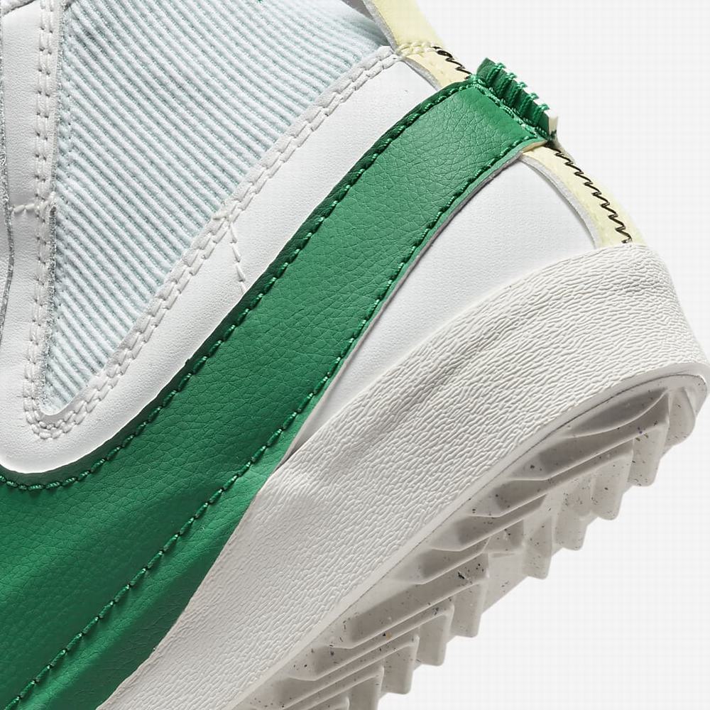 Nike Blazer Mid '77 Jumbo Férfi Utcai Cipő Fehér Zöld | NI2517-C40