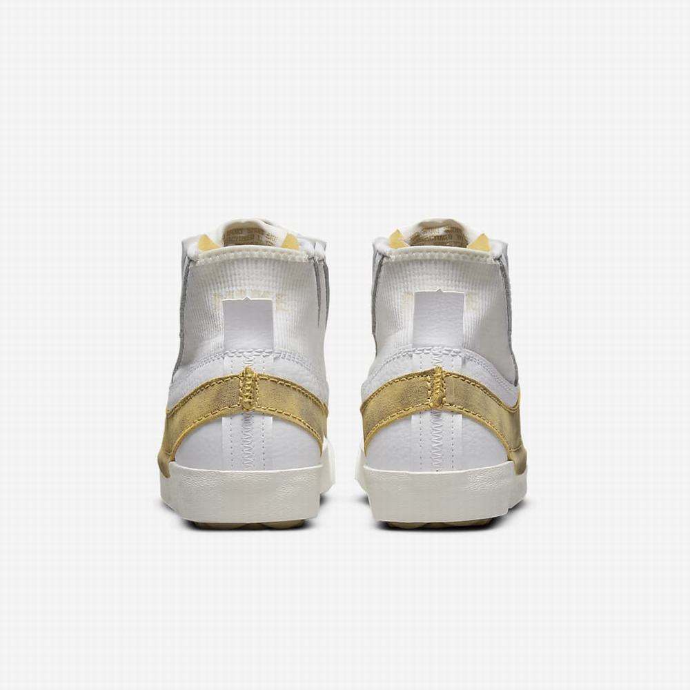 Nike Blazer Mid '77 Jumbo Férfi Utcai Cipő Fehér Arany | NI8920-N19