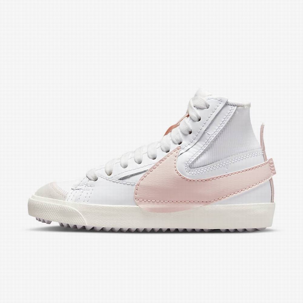 Nike Blazer Mid \'77 Jumbo Női Utcai Cipő Fehér Rózsaszín | NI9215-X15