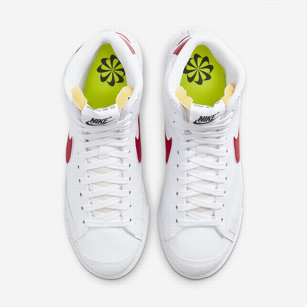 Nike Blazer Mid '77 Next Nature Női Utcai Cipő Fehér Fekete Piros | NI3795-W74