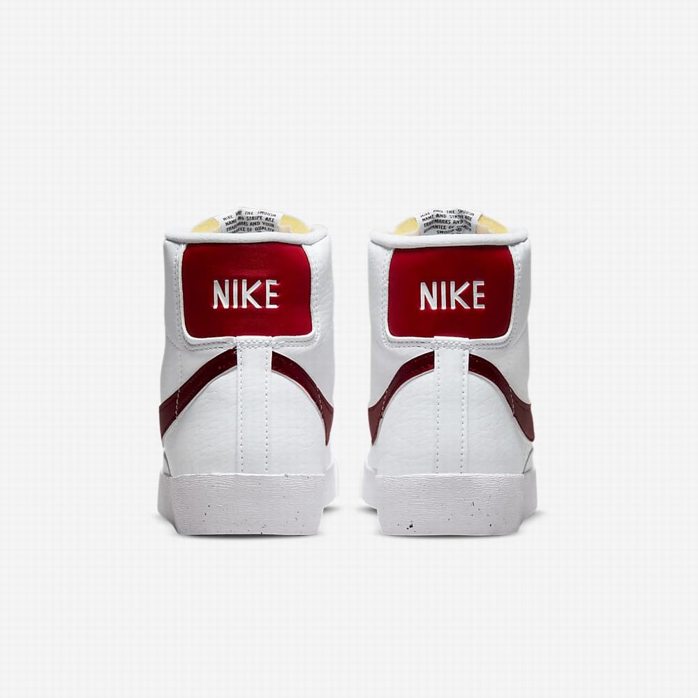 Nike Blazer Mid '77 Next Nature Női Utcai Cipő Fehér Fekete Piros | NI3795-W74