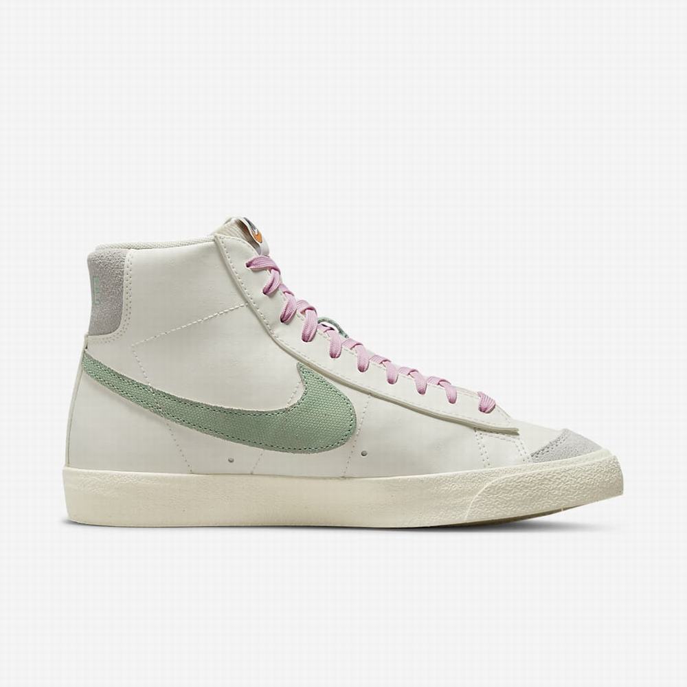Nike Blazer Mid '77 PRM Férfi Utcai Cipő Bézs Zöld | NI5469-E14