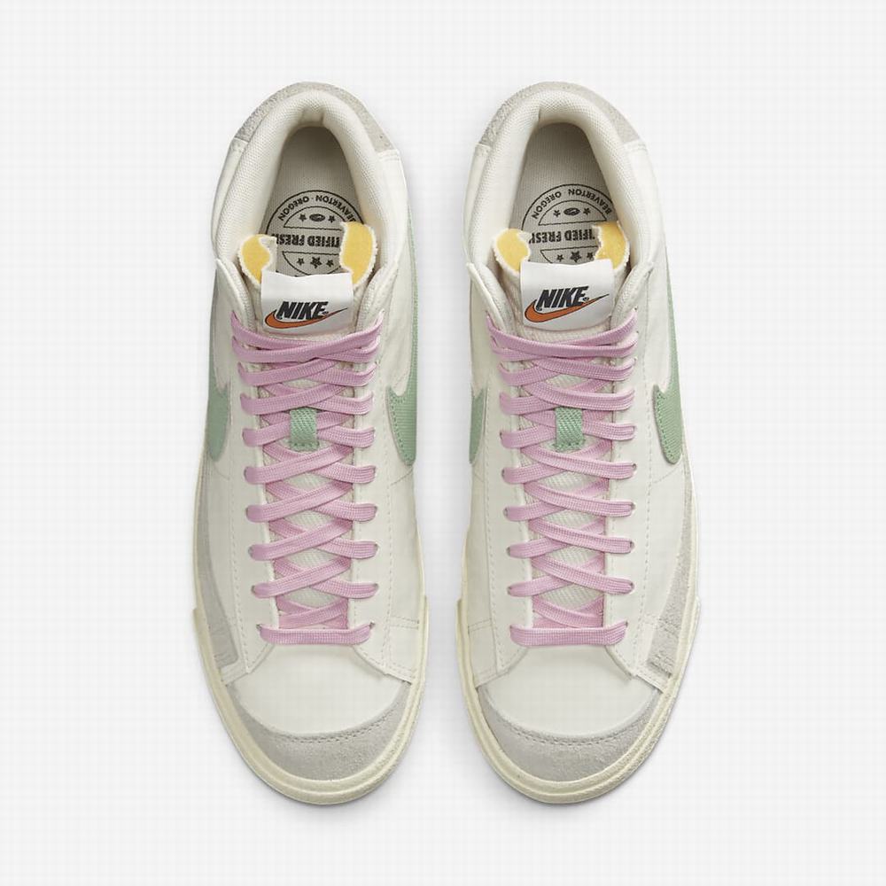 Nike Blazer Mid '77 PRM Férfi Utcai Cipő Bézs Zöld | NI5469-E14