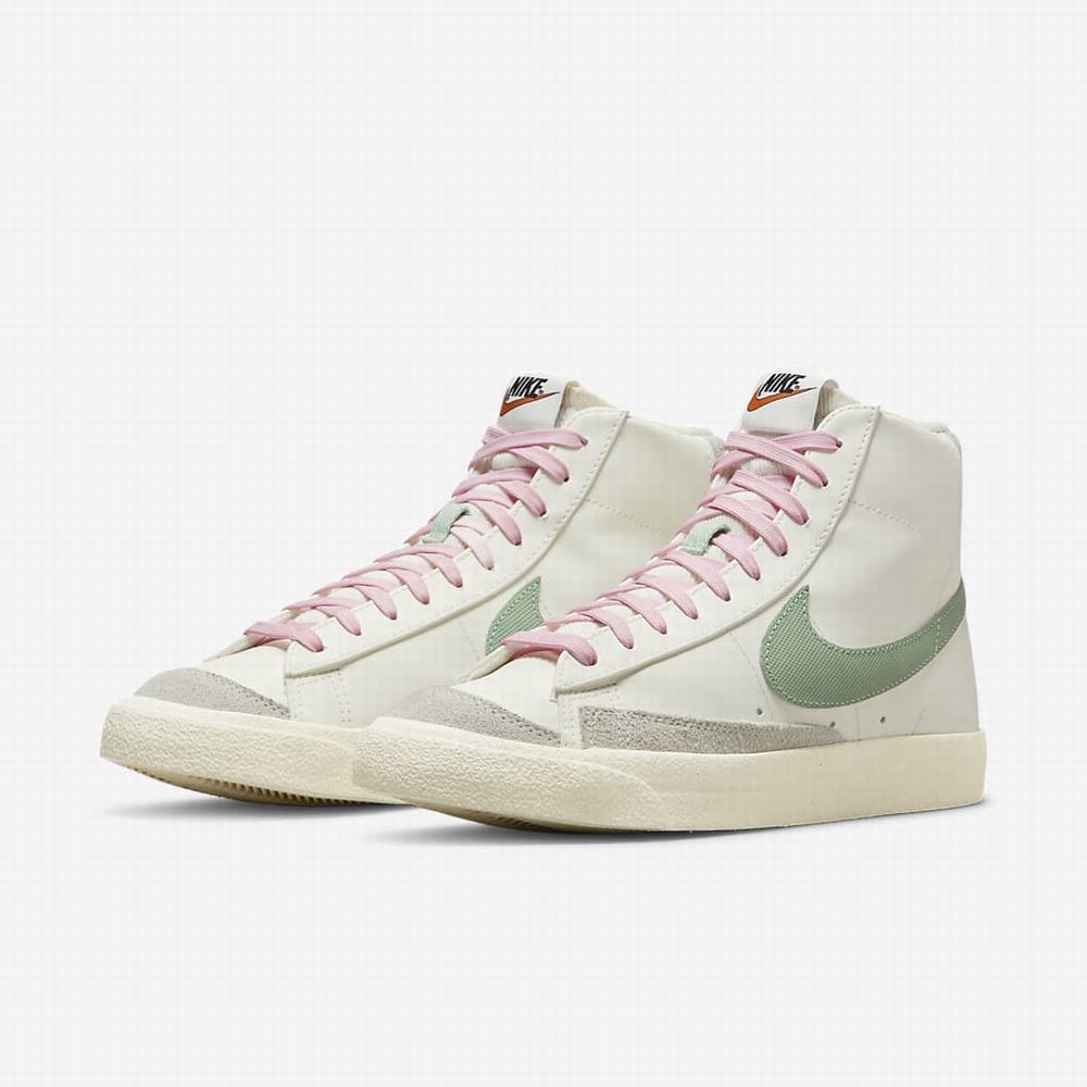 Nike Blazer Mid '77 PRM Férfi Utcai Cipő Bézs Zöld | NI5469-E14